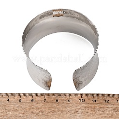 Brazaletes de latón martillado para mujer&nbsp;BJEW-A163-04B-P
