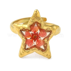 Открытое манжетное кольцо из нержавеющей стали 304 с ионным покрытием (IP)&nbsp;RJEW-C083-19G