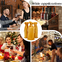 4 шт. бархатные мешочки для упаковки винных бутылок&nbsp;ABAG-BBC0001-13C