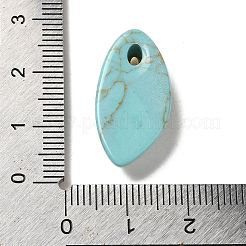 Синтетические бирюзовые подвески&nbsp;G-K355-01G-03