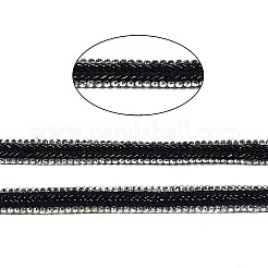 Исправление с двумя рядами хрустальных страз и цепочек плавления&nbsp;DIY-TAC0014-06