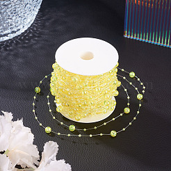 Chaînes à maillons ronds en acrylique&nbsp;DIY-MB0007-001F