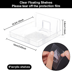 Espositori da parete in plastica trasparente per animali domestici&nbsp;ODIS-WH0025-141