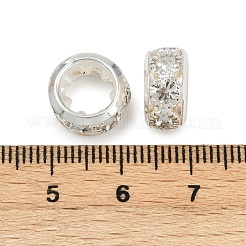 Латунные бусины со стразами  KK-U071-02B-01S