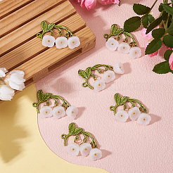 Подвески из стекла с ландышем PALLOY-TAC0098