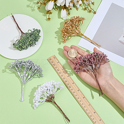 5 Stück künstliche Kunststoffblume in 5 Farben&nbsp;AJEW-GF0015-43