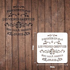 Пластиковые многоразовые шаблоны трафаретов для рисования&nbsp;DIY-WH0172-148