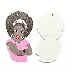 Печатные деревянные большие подвески WOOD-S050-05-M