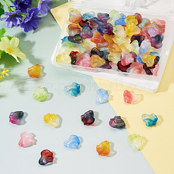 90pcs 9 Farben handgemachte Bunte Malerei-Perlen&nbsp;LAMP-TA0002-40