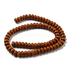 Окрашенные синтетические бирюзовые бусы нити G-B070-B01-01