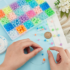 1020шт 24 стиля светящиеся акриловые бусины&nbsp;MACR-PH0001-61