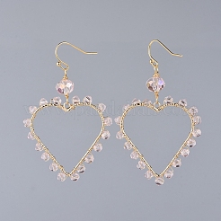 Серьги из факельного стекла EJEW-JE03737-05