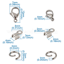 Наборы фурнитуры для ювелирных изделий из нержавеющей стали 304 STAS-TA0004-07