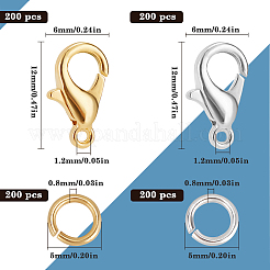 400 шт. 2 цвета из цинкового сплава&nbsp;FIND-SP0001-34