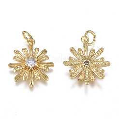 Латунные микро проложить кубического циркония подвески&nbsp;ZIRC-F111-01G-08