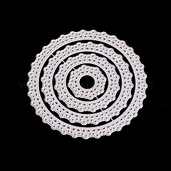 Плоская круглая рамка из углеродистой стали вырубные трафареты&nbsp;LS-DIY-F028-79