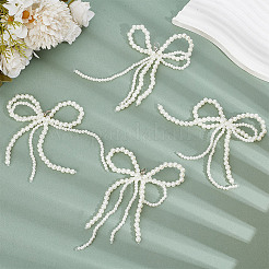 Пластиковые украшения для обуви из искусственного жемчуга и сплава&nbsp;FIND-WH0152-681