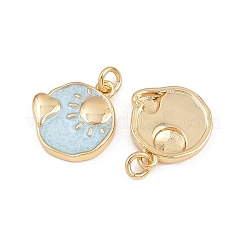 Латунь эмаль подвески&nbsp;KK-B157-16G-02