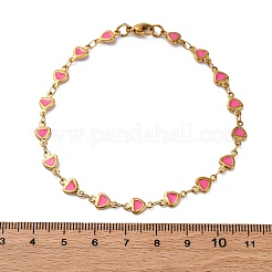 Braccialetti a maglie in acciaio inossidabile placcato ionico (ip) 304&nbsp;BJEW-I274-36A