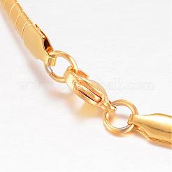 Ожерелья из нержавеющей стали 304 NJEW-D274-02G