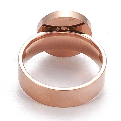 Anillos de dedo de acero inoxidable 304&nbsp;RJEW-O038-03RG