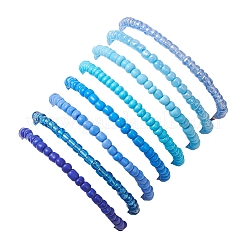 8 шт. браслеты из стеклянных бусин и бусин лэмпворк для женщин&nbsp;BJEW-MZ00263