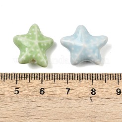 Abalorios de porcelana hechas a mano&nbsp;PORC-D026-02B