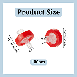 100 шт. пластиковый фильтр для шприца&nbsp;AJEW-WH0752-495