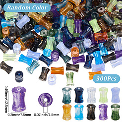 300шт прозрачные акриловые бусины чернильный эффект градиента ветра&nbsp;OACR-SP0001-64