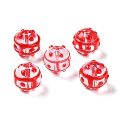 Нити прозрачных бусин из стеклянной эмали GLAA-G107-04A