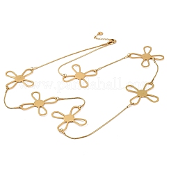 Ожерелья из цепочек с поперечными связями из нержавеющей стали 304 NJEW-R026-04G