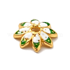 Cappucci di perline smaltate in lega multi-petalo&nbsp;FIND-G029-02G-02