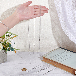 12 шт. 3 стиля ожерелий с регулируемыми цепочками из нержавеющей стали 304&nbsp;NJEW-NB0001-36P