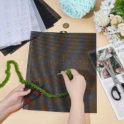 8 шт. 2-х видов пластиковых листов холста для вышивки&nbsp;DIY-PH0031-37