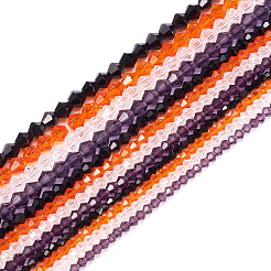 12 нитка 12 прозрачных стеклянных бусин в стиле Хэллоуина GLAA-TA0001-42