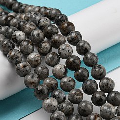 Brins de perles de jaspe sésame teintées naturellement&nbsp;G-E443-A36