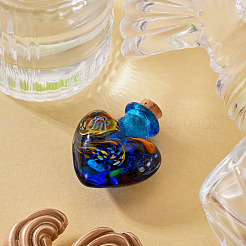 Pendentifs de bouteille de parfum vernissés manuels&nbsp;LAMP-TADJ0001-06E