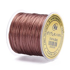 日本の平らな弾性結晶ストリング  ポリエステル糸  ストレッチブレスレットジェムストーンジュエリー作りに  シエナ  0.5mm  約65.6ヤード（60m）/ロール&nbsp;EW-Z001-B30