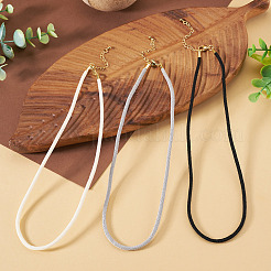 3 Stück 3 Farben 3 mm Nylon Milano Kordel Halskette machen&nbsp;NJEW-TA0001-23