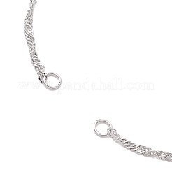 Изготовление браслета-цепочки из сингапурской нержавеющей стали 304&nbsp;AJEW-JB01345-01