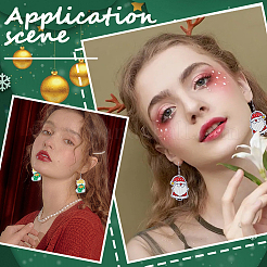 DIY Weihnachts-Sets zum Basteln von Acryl-Ohrhängern&nbsp;DIY-SC0027-04