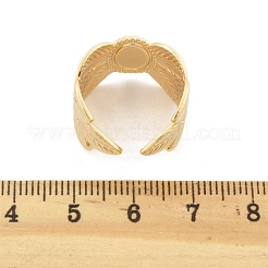 Латунные манжеты для женщин RJEW-B119-10G