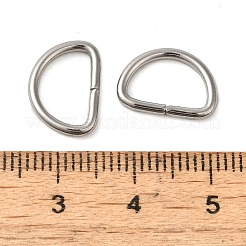 変色しない304ステンレススチールDリング/三角リング  バックル留め金  ウェビング用  ストラップバッグ  服飾材料  ステンレス鋼色  13.5x9.6x1.5mm&nbsp;STAS-A093-04P