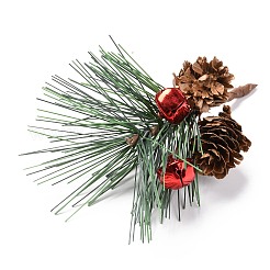 プラスチック製の人工冬のクリスマスシミュレーション松ピックの装飾  クリスマスの花輪の休日の花輪の飾りのために  グリーン  115mm&nbsp;DIY-P018-I01