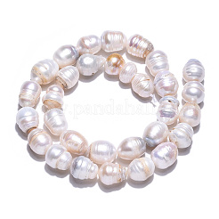 Нити из натурального культивированного пресноводного жемчуга PEAR-N012-10E