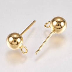 202 фурнитуры для сережек-гвоздиков из нержавеющей стали STAS-G173-12G-6mm