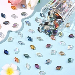 170шт 17 цвета гальванические стеклянные бусины&nbsp;EGLA-YW0005-59