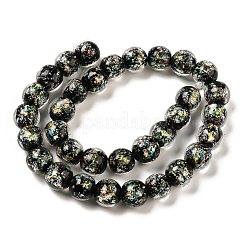 Нити стеклянных бусин из дихроичной фольги ручной работы DICH-U001-06C