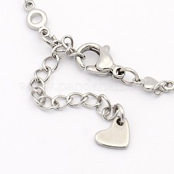 Браслеты с подвесками в виде стрекоз из нержавеющей стали 304 BJEW-J107-40