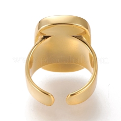 Кольца-манжеты из натурального лабрадорита и лазурита RJEW-P016-01A-02G